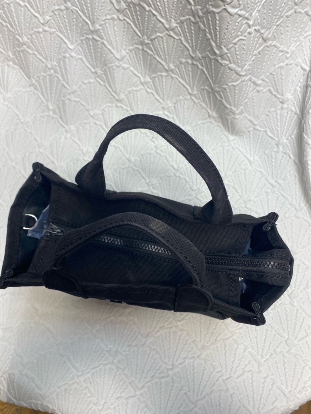 Marc Jacobs small Black Canvas The Tote Bag with Logo roomy easy clean designer - Picture 9 of 16
